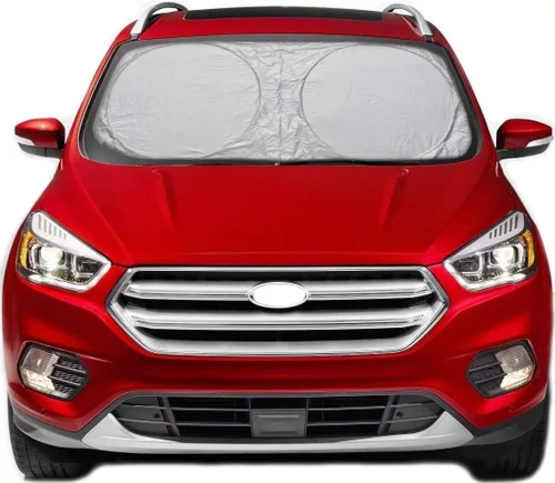 Vista 12 de Parasol para parabrisas de automóvil con bolsa de almacenamiento de A1 Sunshade, parasol retráctil para automóvil, camión, SUV, protector