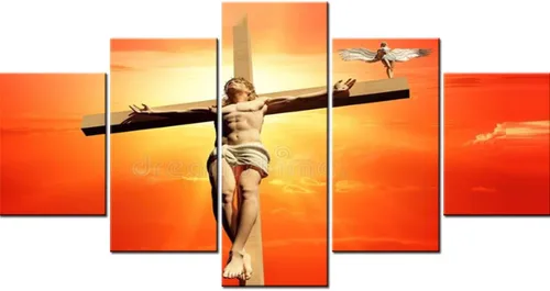 Vista 150 de TUMOVO Jesús Christian - Pintura sobre lienzo de 5 piezas