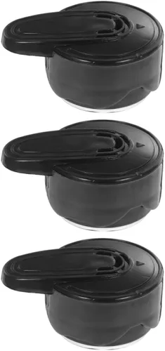 Milisten 3pcs Pressure Cooker Replacement Valves Set Black Sealing Steam Release Valves for Electric Pressure Cooker Lid