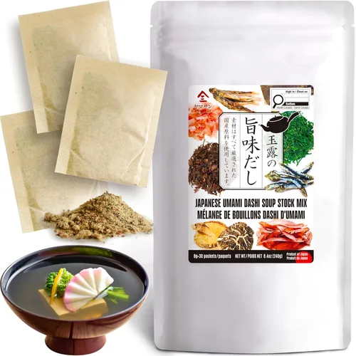 Vista 7 de Chaganju Dashi Stock, paquete Dashi – Caldo de ramen, sopa de miso, Udon, Shabu Shabu y base de sopa de olla caliente – rico sabor a Umami, 8