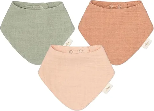 Vista 15 de Crane Baby Soft Muslin Baby Bib Set, 100% Organic Cotton Baby Bibs