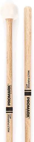 Vista 2 de Pro Mark ProMark - Mazo de tambor multiusos, fieltro suave, para uso con timbales, toms de conciertos y platillos - Mango de roble Shira Kashi