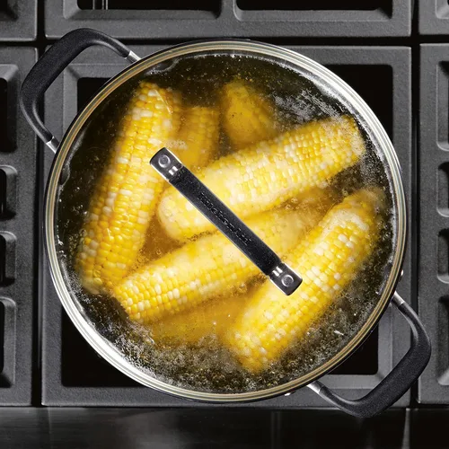 Vista 7 de KitchenAid 71022 Olla de Acero Inoxidable con Marcas de Medición y Tapa, 8 Cuartos - Acero Inoxidable Cepillado