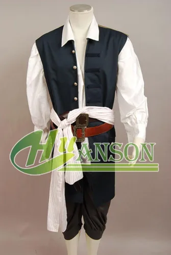 Vista 5 de Disfraz de CosplaySky de Jack Sparrow Piratas del Caribe