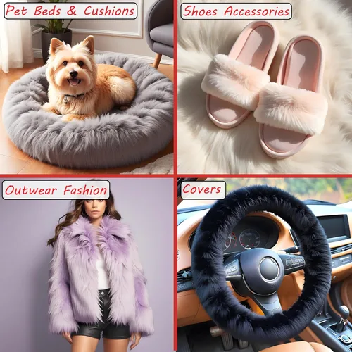 Vista 5 de Peluca Barcelonetta de cabello sintético de media yarda, 18 x 60 pulgadas, suministro para artesanías, disfraz y decoración