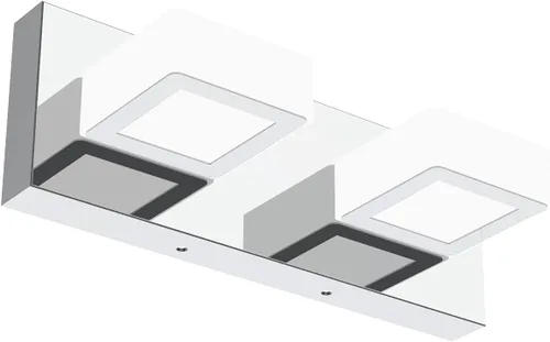 Vista 46 de Ralbay - Moderno accesorio de iluminación LED, para tocador de baño, con 4 luces, de acrílico, ideal para instalar sobre el espejo y en la pared