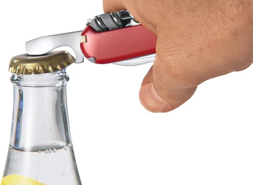 Vista 6 de Victorinox Outrider Swiss Army - Cuchillo de bolsillo, grande, multiherramienta, 14 funciones, hoja, tijeras, rojo