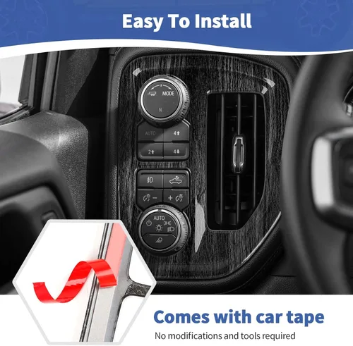 Vista 6 de RT-TCZ Cubierta de ventilación de aire acondicionado lateral para Silverado Dash para Chevy Silverado para GMC Sierra 2019-2022, accesorios
