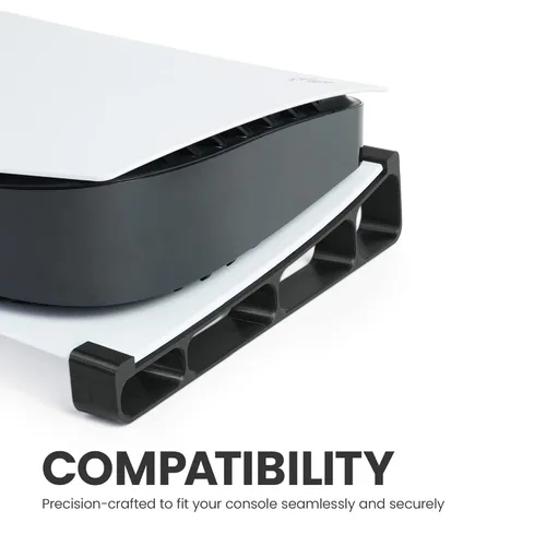 Vista 5 de Glistco Skates Horizontal Stand for PS5 Original, Horizontal Console for PlayStation 5 Disc Edition, Improves Airflow & Stability, Anti-Vibration