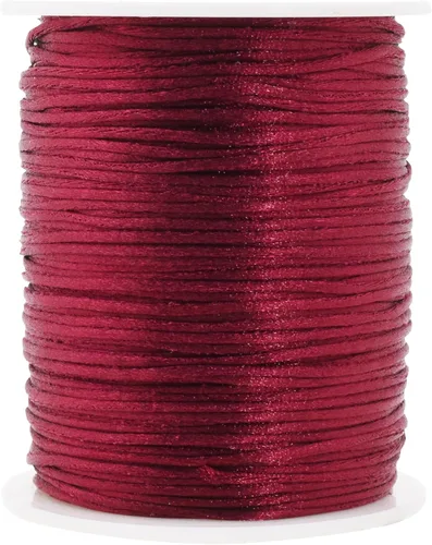 Vista 124 de Mandala Crafts Cordón de nailon satinado de 1/64 pulgadas (0.024 in), 100 yardas para pulseras, collares, joyas y adornos de macramé