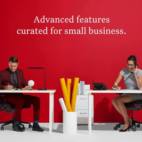 Vista 2 de Ooma Teléfono de escritorio IP Wi-Fi GRP2624 de Grandstream aprovisionado. Funciona solo con el servicio telefónico VoIP de ooma Office