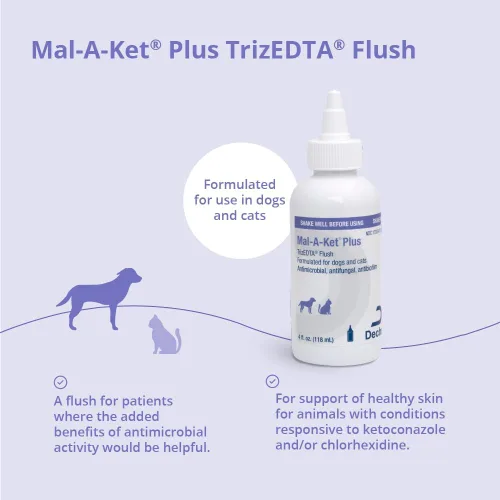 Vista 4 de Mal-A-Ket Plus TrizEDTA Flush para gatos y perros, 4 onzas
