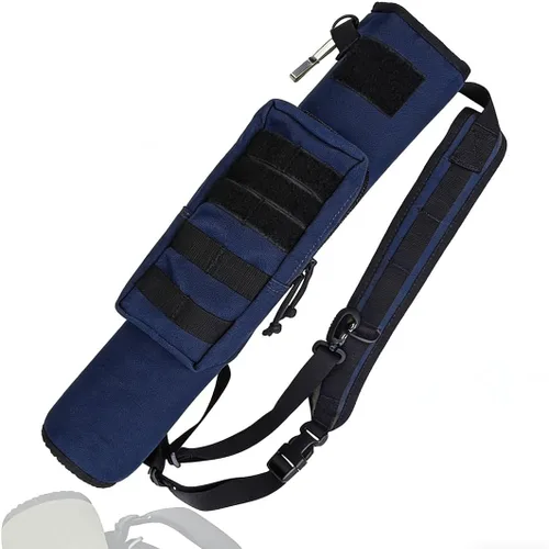 Vista 12 de KRATARC Carcaj de arco ligero para la espalda con doble uso plegable compacto, bolsa de flechas para la cadera con sistema Molle colgado para tiro