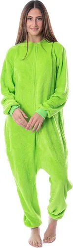 Vista 3 de Disney Monsters Inc - Disfraz de Mike Wazowski Kigurumi para adultos, Verde lima (Lime Green)