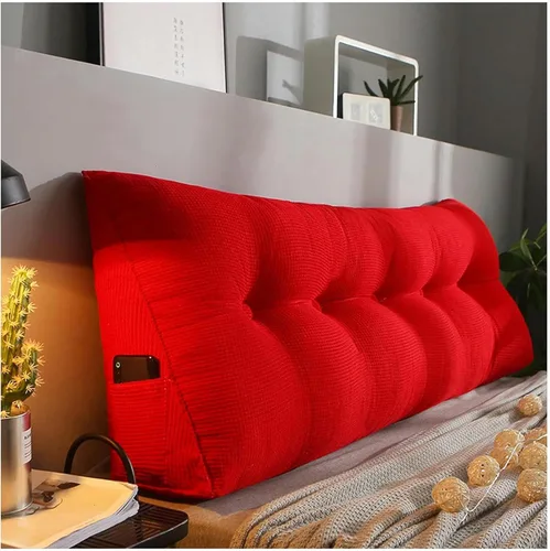Vista 15 de Triangular Headboard Pillow Bed Wedge Pillow Large Reading Pillow Comfortable Lumbar Bed Pillow Reading Backrest Cushion with Removable Washable