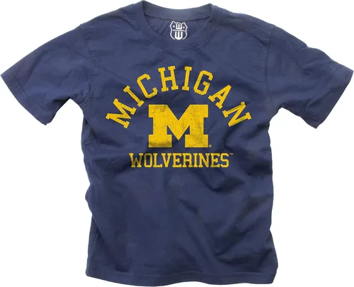 Vista 31 de Wes and Willy Camiseta de algodón orgánico de manga corta para niños de la NCAA