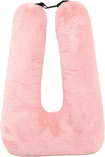 Vista 11 de S-SNAIL-OO Almohada de viaje para automóvil (28 x 18 pulgadas), almohada en forma de U, almohada de sueño de viaje de larga distancia para soporte