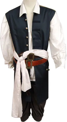 Vista 3 de Disfraz de CosplaySky de Jack Sparrow Piratas del Caribe