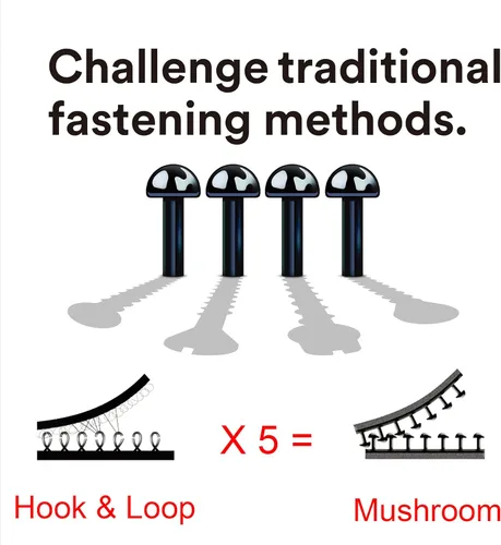 Vista 3 de Cinta Dual Lock 1 pulgada x 2 pulgadas 10 piezas, Cinta de Montaje de Servicio Pesado Dual Lock, Cinta Entrelazante Sujetador Recerrable