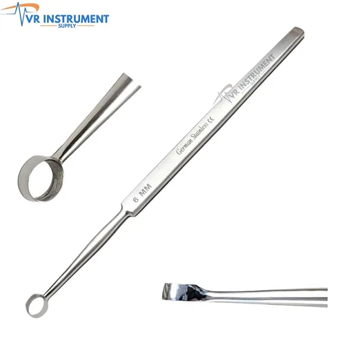 Vista 2 de Dermatología ENT Fox Dermal Curetas 6 MM Instrumentos quirúrgicos MedicaI 5.5