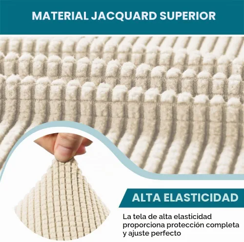 Vista 5 de Turquoize Funda para sillón con cojín en forma de T para sala de estar, funda elástica para sofá, funda suave para sillón, fundas de muebles