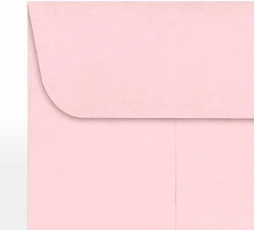 Vista 8 de LUXPaper Sobres para monedas #1 2 1/4 pulgadas x 3 1/2 pulgadas Rosa caramelo Texto de 80 libras 50