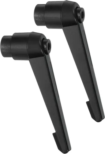 Vista 10 de uxcell 2 perillas ajustables M5, mango de rosca hembra, botón de trinquete de liberación rápida, perno giratorio para maquinaria de torno