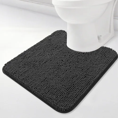 Vista 63 de BOANKODU Alfombras de Baño 47x17, Alfombras de Baño Extra Suaves y Absorbentes de Chenilla, Respaldo de PVC de Secado Rápido, Alfombras de Baño