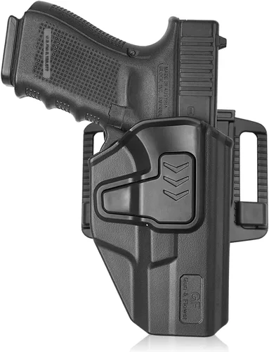 Vista 8 de OWB G19 Holster - Compatible with Glock 19/19X/26 (Gen 1-6) & Glock 23/32 (Gen 1-4) & Glock 44/45 - Select Model: Quick-Detach Mounting System(QD