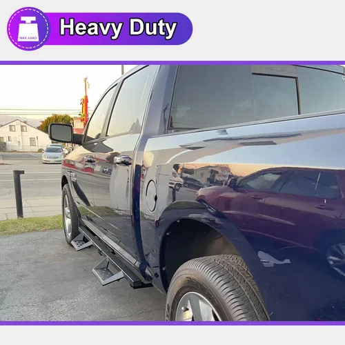 Vista 8 de NIXON OFFROAD Estribos laterales compatibles con Dodge Ram 1500 Crew Cab 2019, 2020, 2021, 2022, 2023, 2019, 2020, 2023, escalón lateral de 4