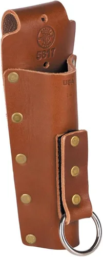 Vista 13 de Klein Tools 5816LFR Bolsa de pernos resistente a la llama para almacenamiento de herramientas con borde reforzado de cuero e parte inferior