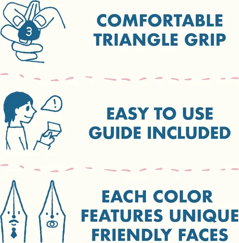 Vista 6 de PILOT Kakuno - Pluma estilográfica, barril transparente, punta mediana (10822)