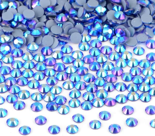 Vista 11 de Bymitel Hotfix - Gemas redondas de diamantes de imitación de cristal para manualidades, mezcla de 6 tamaños con kit de lápiz de cera, negro