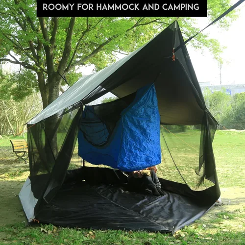 Vista 5 de Preself Screen House for Hammock Canoe Picnics Backyards Backpacking Camping Beach in Summer
