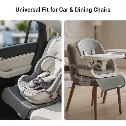 Vista 6 de Minnebaby Funda Protectora Extra Grande para Silla Elevadora, Funda de Asiento para Silla de Comedor para Silla Elevadora, Gris