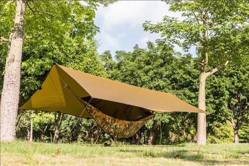 Vista 9 de OneTigris - Hamaca acolchada, longitud completa, ligera, para 4 estaciones, para camping, senderismo, viajes, playa, patio, transportable, diseño