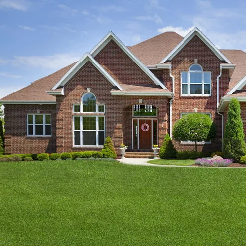 Vista 6 de ZGR Alfombra césped artificial de muchos tamaños de césped artificial, césped sintético, césped realista, 4 tonos/suave, con agujeros de drenaje