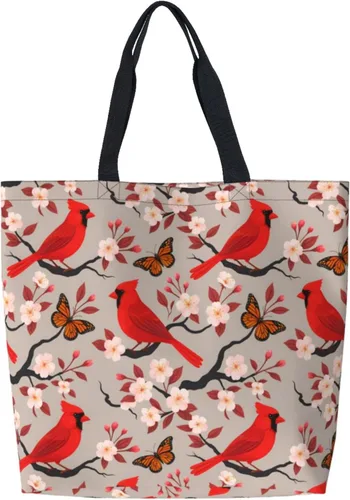 Famame Canvas Tote Bag Large Women Casual Shoulder Bag Handbag Reusable Multipurpose Shopping Grocery Bag For Outdoors…