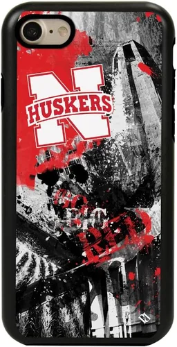 Vista 8 de Guard Dog NCAA - Funda híbrida para iPhone 7/8/SE Paulson Designs, color negro Marea carmesí de Alabama
