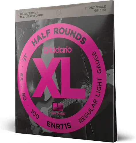 Vista 13 de D'Addario XL medias rondas cuerdas para bajo - ENR72 - escala larga - calibre mediano, 50-105