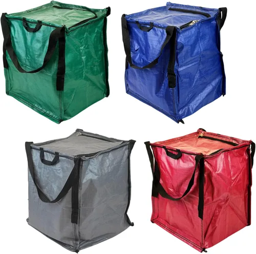 Vista 13 de DURASACK Bolsa de almacenamiento resistente con cremallera superior de 22 galones, bolsa de mudanza de polipropileno tejido resistente, diseño