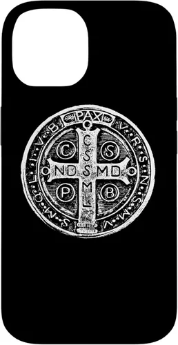 Vista 4 de St. Benedict Medal Saint Benedict Cross Catholic Christian Case for iPhone 16