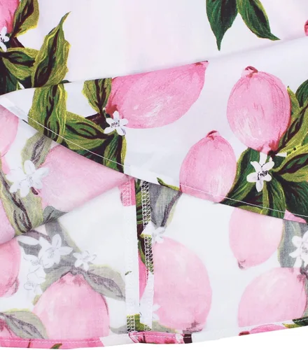 Vista 7 de Vestido de verano para niña, de algodón, con diseño floral