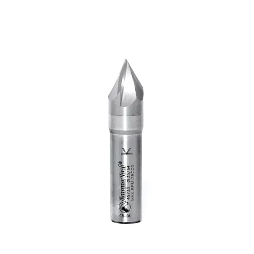Amana Tool - 45733 Carburo Sólido V-Groove Señalización y Letras 60 Deg x 9/16 Dia x 7/16