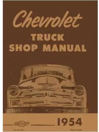Manual de reparación de taller de camiones Chevy 1954