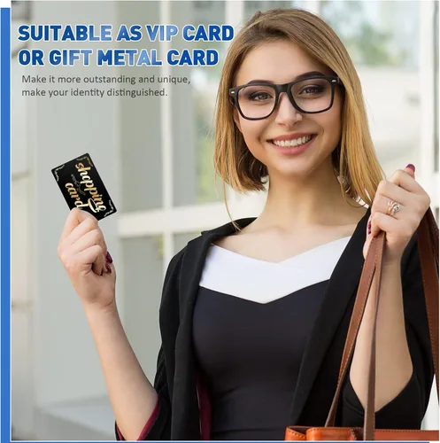 Vista 7 de 300 piezas de hojas de aluminio en blanco para grabado en metal multiusos, hojas en blanco para tarjetas de visita de aluminio para grabado CNC