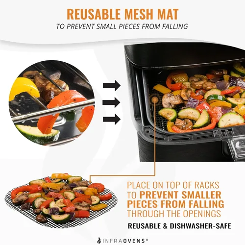 Vista 5 de Rejilla de brocheta para freidora de aire compatible con Cosori, Chefman, Philips y más, accesorios para freidora de aire Kabob de doble estante