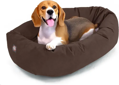 Vista 32 de Majestic Pet Cama para perros pequeños, de 24 pulgadas, mezcla de espuma viscoelástica triturada, de gamuza triturada, lavable, de 24 x 19 x 7