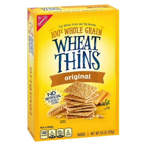 Vista 12 de Wheat Thins Snacks originales, galletas de trigo integral, galletas de aperitivos, 8.5 onzas
