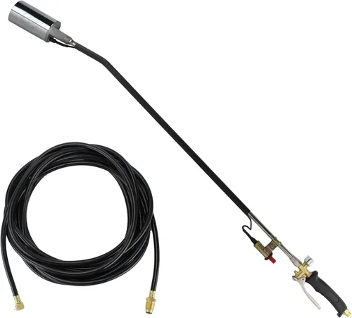Vista 9 de TITUS Push-Start Antorcha de malezas de propano de alto rendimiento para techos de nieve de hielo de madera